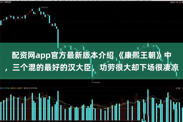 配资网app官方最新版本介绍 《康熙王朝》中,三个混的最好的汉大臣,功劳很大却下场很凄凉